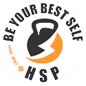 logotipo HSP Sports en negro y naranja