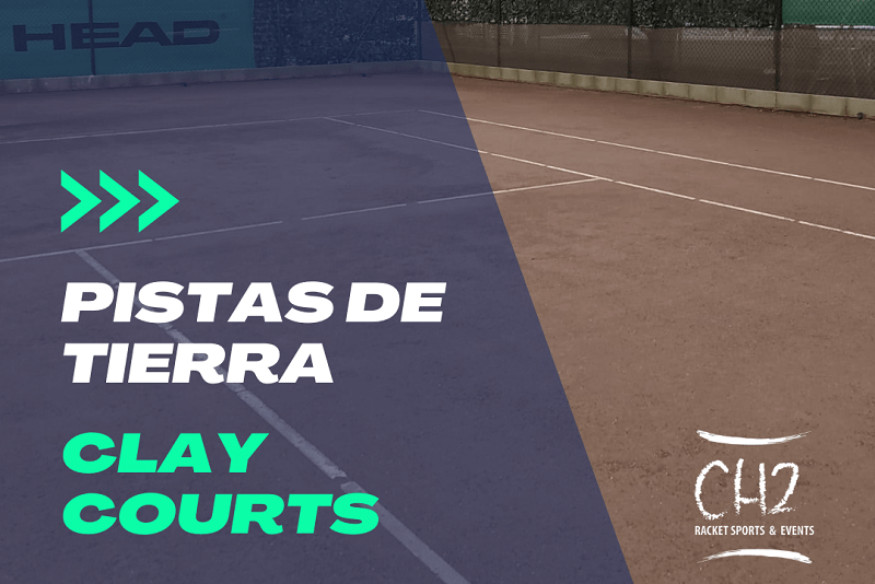 foto de una pista de tenis de tierra batida