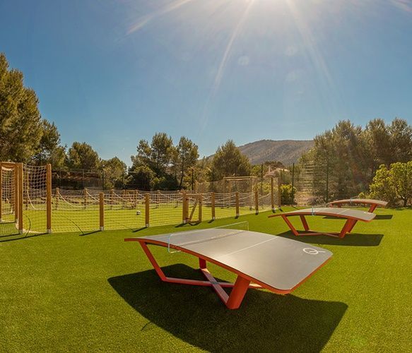 Mesas de juego al aire libre
